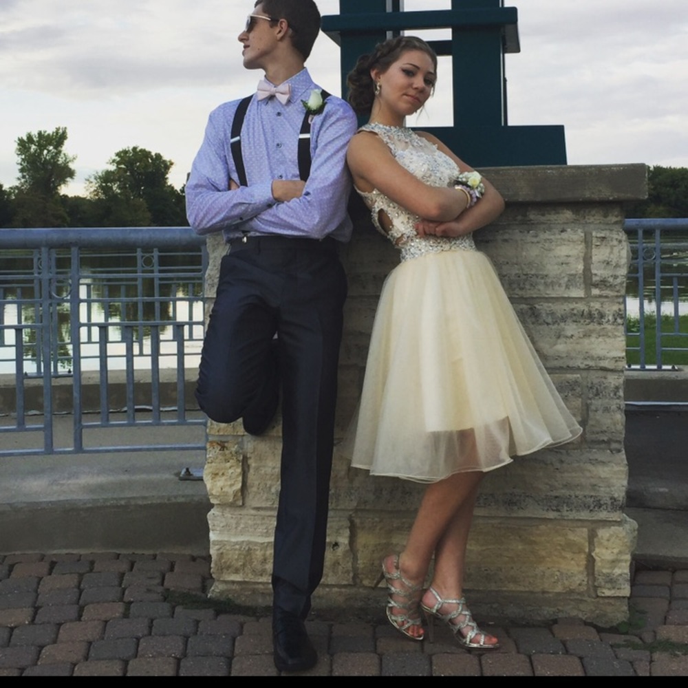 Two piece homecoming dress